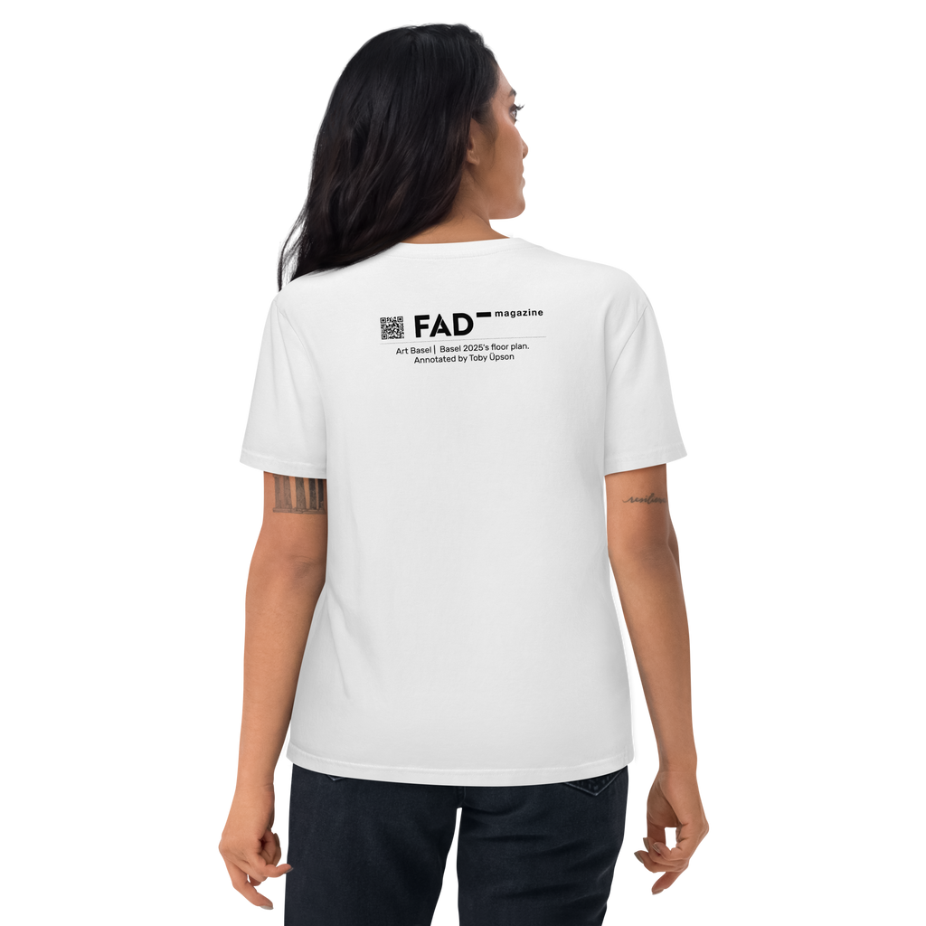 Toby Üpson's Limited Edition Art Basel in Basel 2025 floor plan T-Shirt
