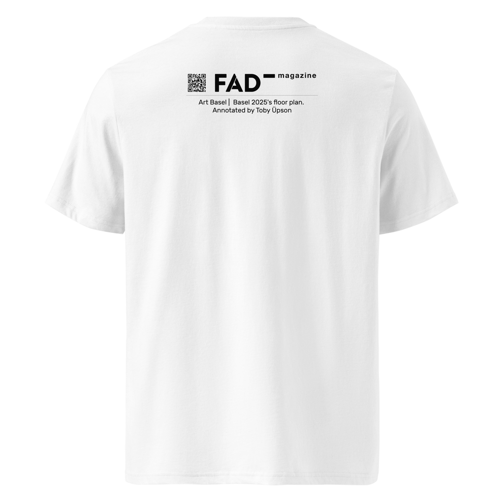 Toby Üpson's Limited Edition Art Basel in Basel 2025 floor plan T-Shirt