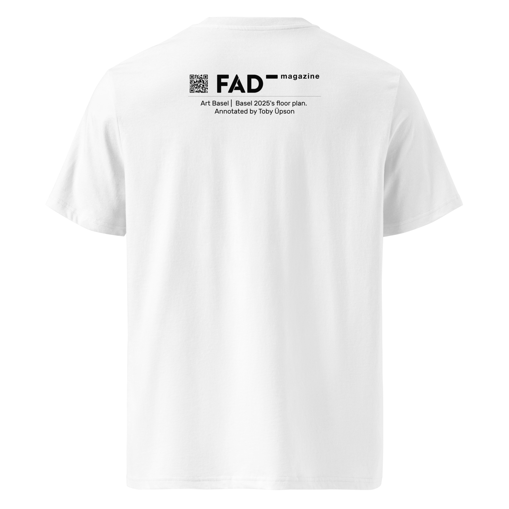Toby Üpson's Limited Edition Art Basel in Basel 2025 floor plan T-Shirt