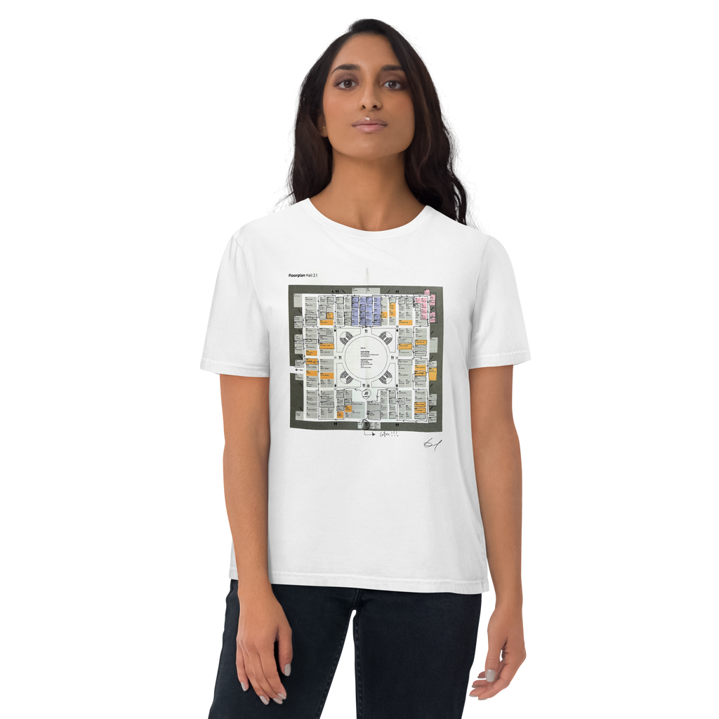 Toby Üpson's Limited Edition Art Basel in Basel 2025 floor plan T-Shirt