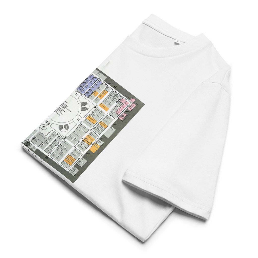 Toby Üpson's Limited Edition Art Basel in Basel 2025 floor plan T-Shirt
