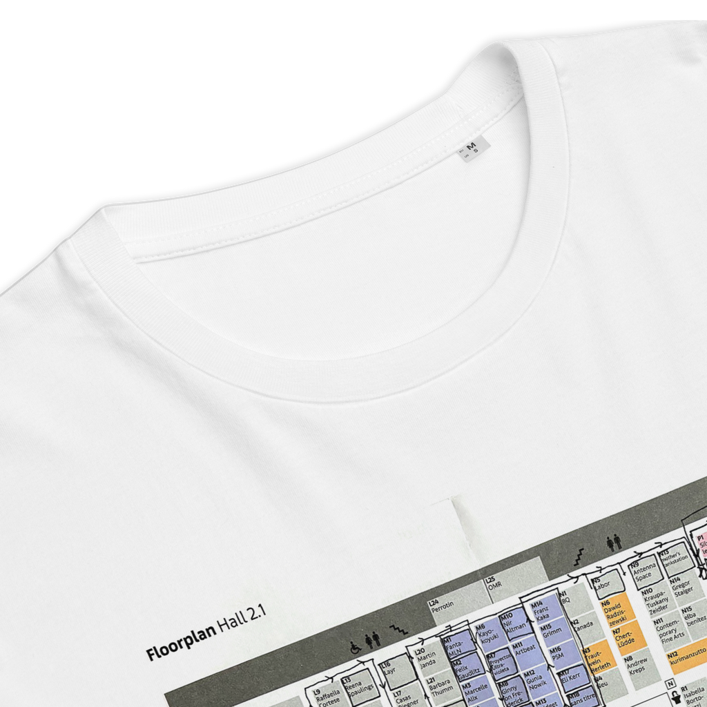 Toby Üpson's Limited Edition Art Basel in Basel 2025 floor plan T-Shirt